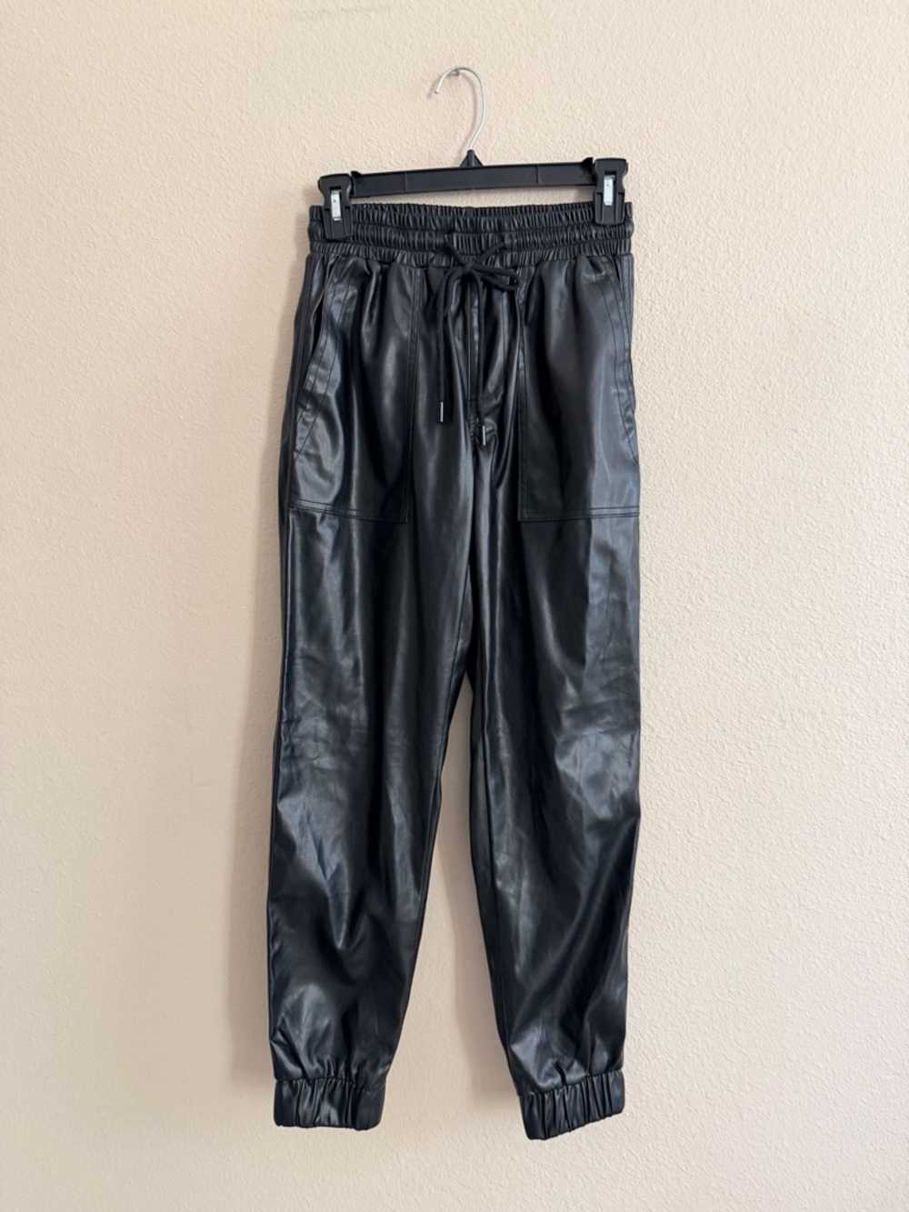 Blank NYC Vegan Leather Jogger Pants